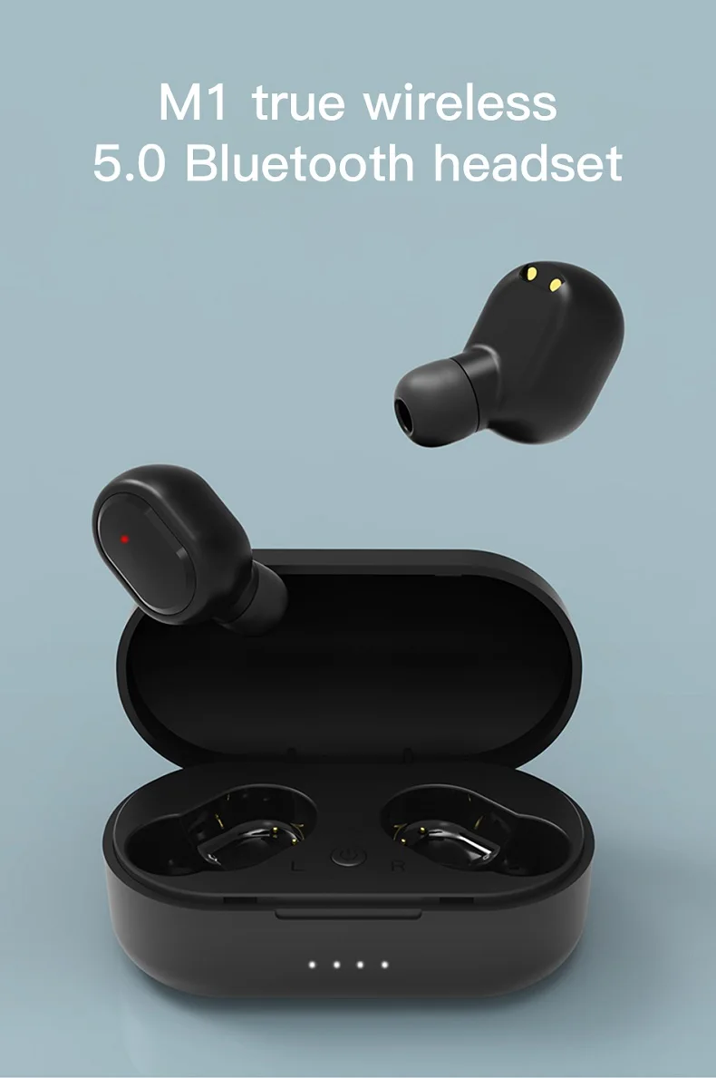 Wireless Bluetooth Earphones M1 TWS Stereo Surround Bluetooth Headset Noise Cancelling Headphones With Microphone Handsfree