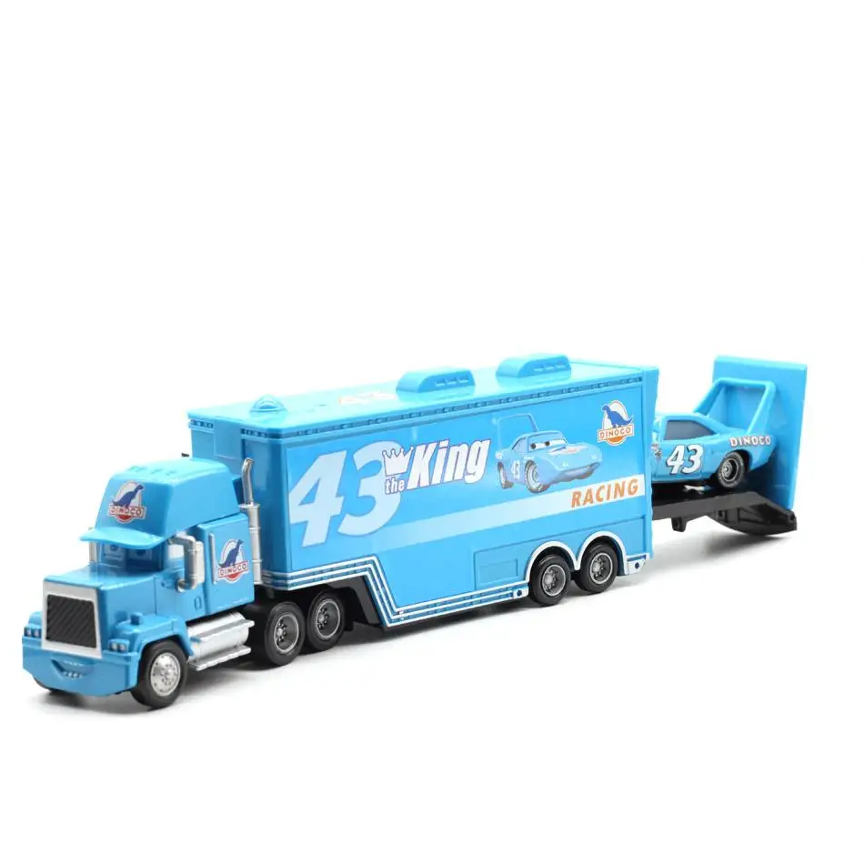 Disney Pixar тачки Mack Lightning McQueen & Chick Hicks King Fabulous Hudson игрушечный автомобиль 1:55 свободная