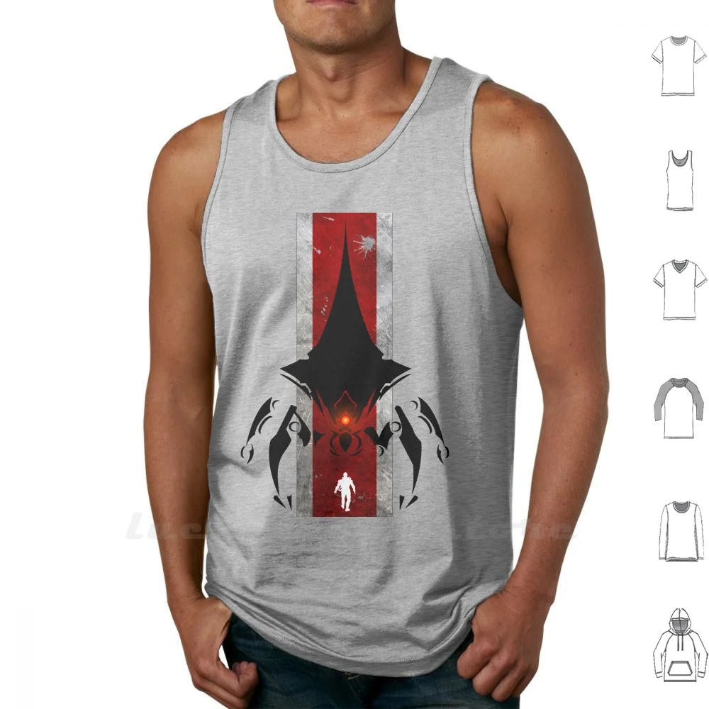 The Commander Vest & Poster Canotte Gilet Senza Maniche Effetto Massa Geth Quarian Turain Krogan Resistance Reaper 1 2 3