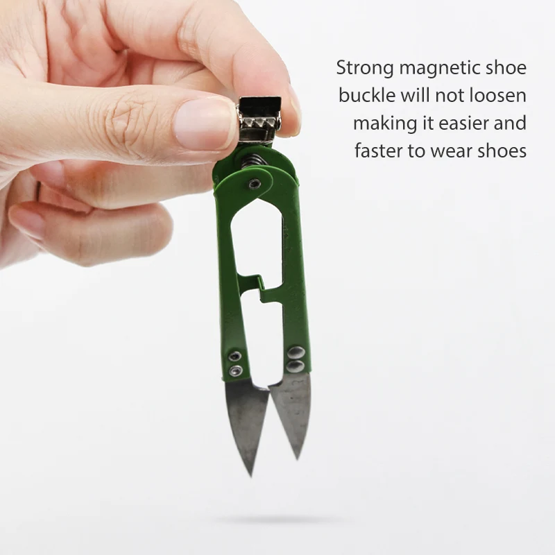 Shoelace Buckles 1 Pair Magnetic Stainless Closure For Sneakers