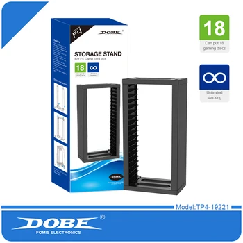

PS4 Pro Slim for Xbox-One Multifunctional Disk Storage Tower Games Discs Holder Vertical Stand 18 Game Disks Organizer
