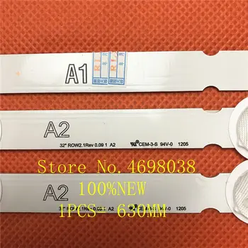 

6pcs(2A1*7LED,4A2*8LED)LED backlight bar for LG 32" ROW2.1 Rev 0.9 A1/A2-Type TV LC320DXE 6916L-1295A 1296A 32LN575s LC320DXE-SG