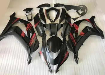 

4 Gifts New ABS Injection mold Full Fairings Kit fit for Kawasaki Ninja ZX-10R zx10r 2016 2017 16 17 Body set red black matte