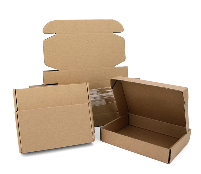 Boîte avion en carton kraft pour transport de vêtements, emballage ondulé,  petit carton, 5 pièces, 10 pièces - AliExpress