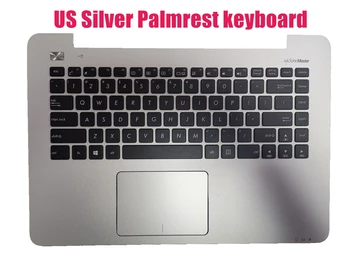 

US Silver Palmrest keyboard for Asus X455LF K455LF F455LF R455LF 90NB08L7-R31US0 13NB06B7AM0311 13N0-TJA0H11