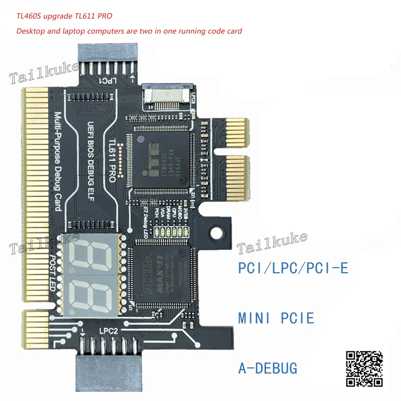 Материнская плата TL460S обновленная TL611 PRO PCI PCIE диагностическая карта ноутбук для