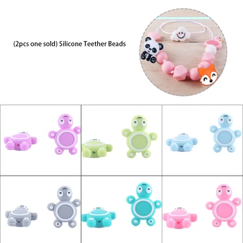 

2pcs Baby Animal Food grade Silicone Teethers baby molars Baby Teething Product Accessories For Pacifier Chains BPA Free