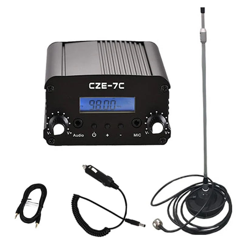 CZERF CZE-7C Stereo PLL Автомобильный FM-передатчик 7 Вт с автомобильной антенной |