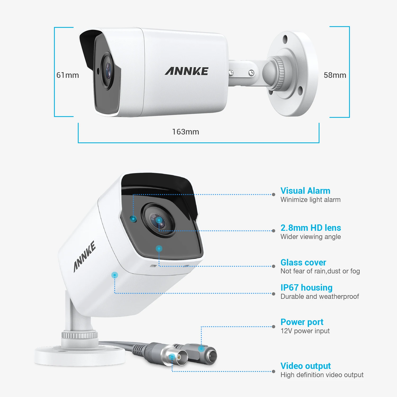  ANNKE 16CH 5MP Ultra HD Video Security System 5IN1 H.265+ DVR With 12PCS 5MP TVI Waterproof Camera 