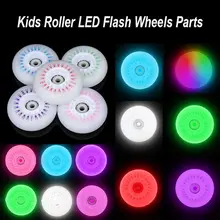 4pcs LED Adults Kids 90A 70mm 68mm 64mm Outdoor Inline Skates 80mm 76mm 72mm Flash Wheel Roller Wheels Parts
