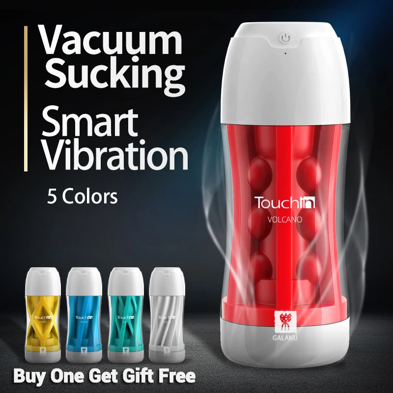 Male Masturbation Cup Touch In Soft Real Feel Masturbator Vacuum Sucking 20 Frequency Vibration Sex Toys for Men | Красота и здоровье