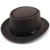 Simple Wool Men Pork Pie Hat For Dad Black Fedora Hat For Gentleman Flat Bowler Porkpie Top Jazz Hat 8
