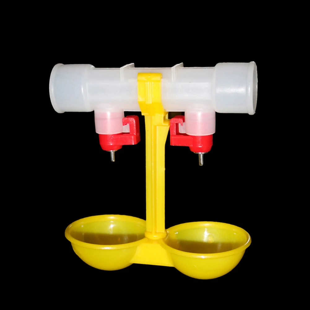 Chicken Drinking Fountain Double Hanging Cup Ball Nipple Drinkers ID25cm Chicken Quail Feeders equipment 10 Pcs poultry drinking cups