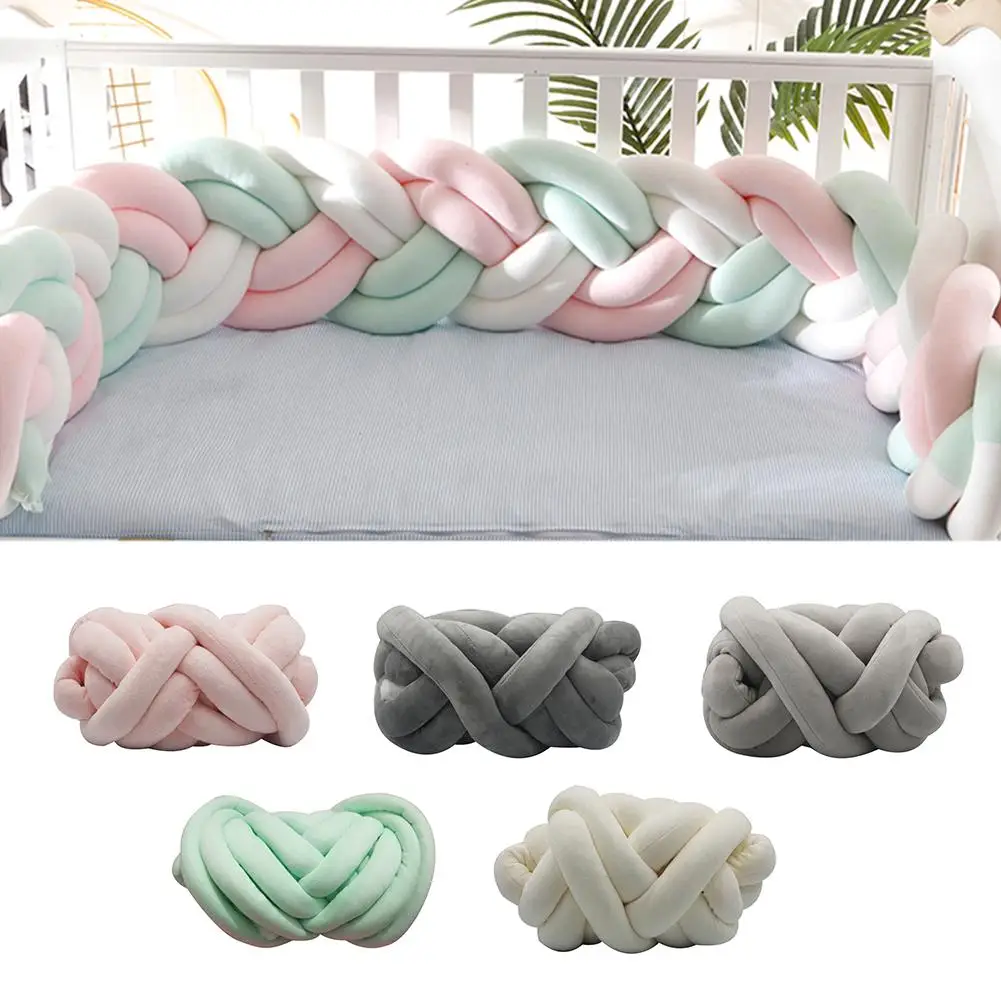 chunky knit crib bumper
