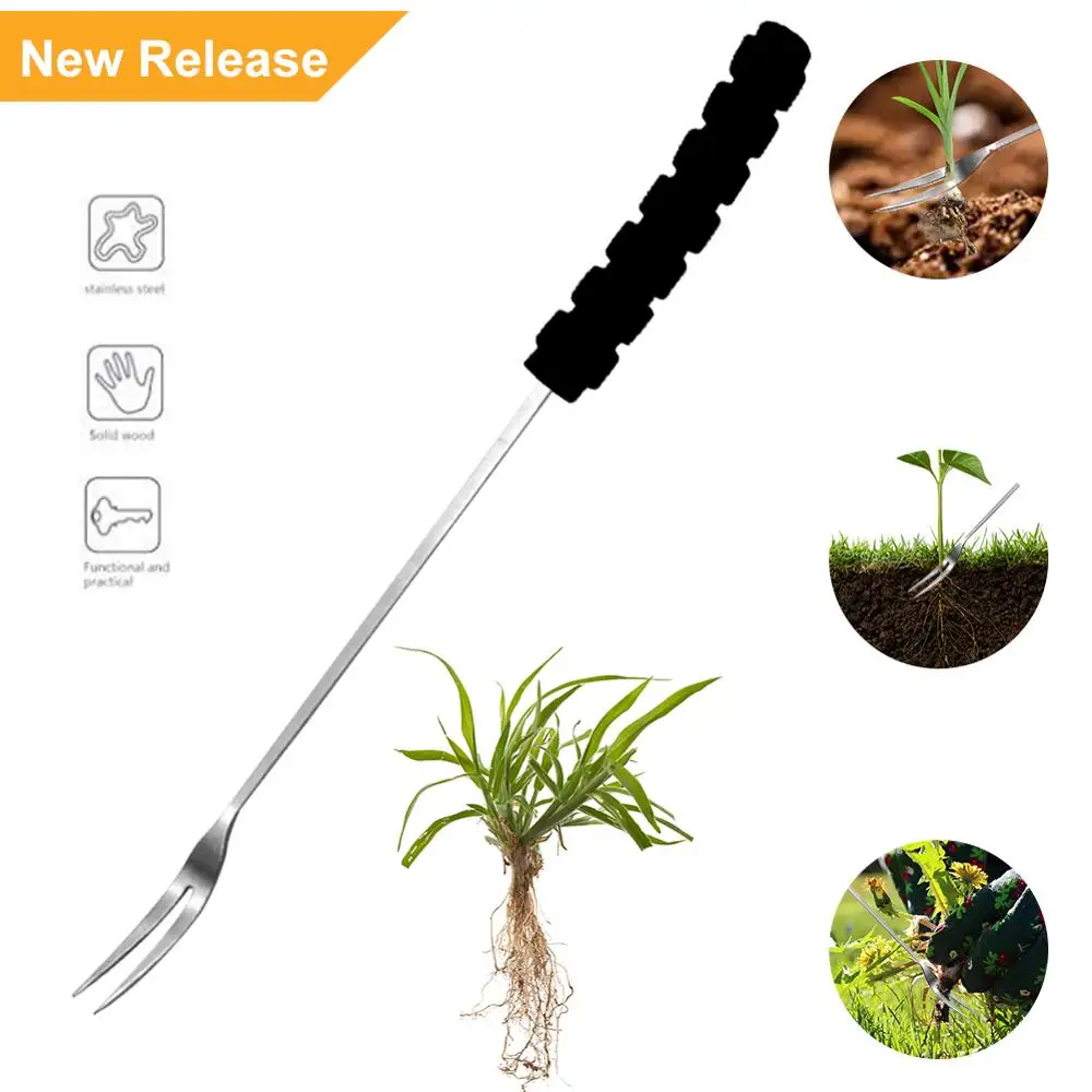 

Sponge Grip Hand-held Weeder Stainless Steel Sponge Handle Garden Weeding Device Manual Weeding Dandelion Tool Multifunctional W