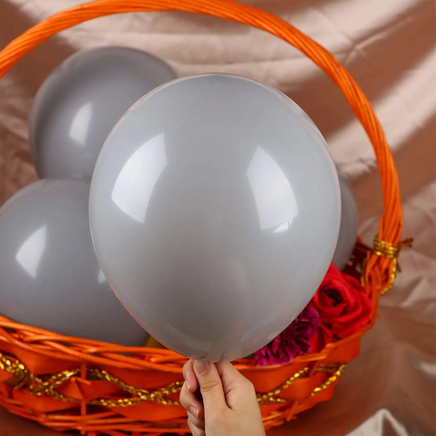 METABLE серые шары 100 упаковка 10 дюймов вечерние шары серые латексные шары для свадьбы, девичника, вечерние украшения