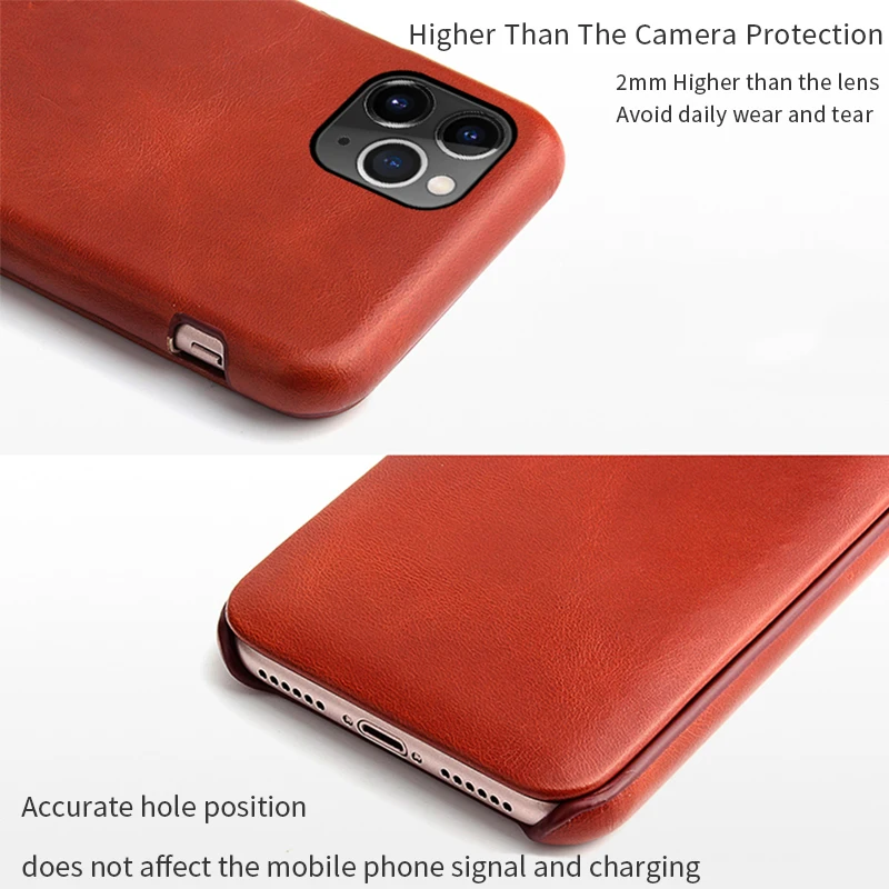 Genuine Leather Flip Case for iPhone 15 14 13 Pro Max 11 12 Pro Max 13 Mini X XS Max XR 8 Plus 6 6s 7 Plus SE 2020 luxury Cover