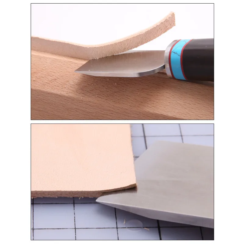 1 шт. Кожа ремесло Skiving острые ручки нож кожевенное ремесло DIY инструмент