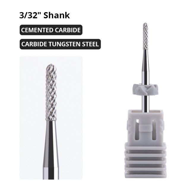 Dmoley Tungsten Carbide Nail Drill Bit Milling Cutter For Manicure Pedicure Nail Files Buffer Nail Art Equipment Accessory Tools