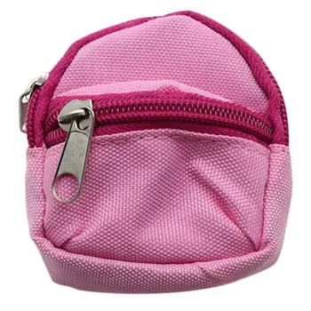 

Mini Solid Color Coin Purse Coin Bag Doll Backpack Cute Creative Canvas Mini Doll Bag Coin Storage