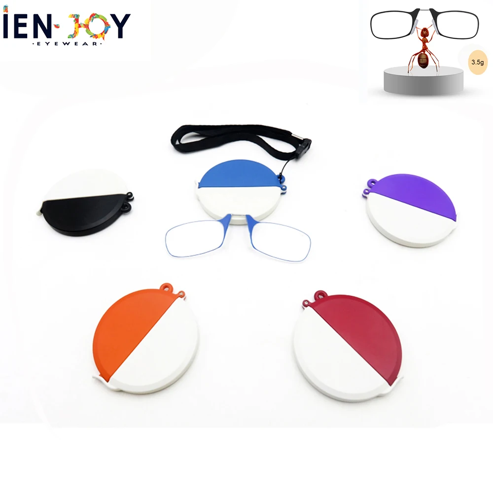 IENJOY, анти-синий светильник, очки TR, зажим для носа, очки для чтения, висящие на шее очки для пожилых мужчин и женщин, очки для чтения, очки