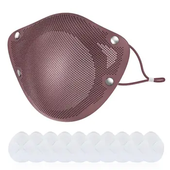 

Reusable Silicone Face Mask Filtration Mask With Replacement Filter Non-Woven Fabric Protective Anti-Dust Anti-fog Smoke Gas