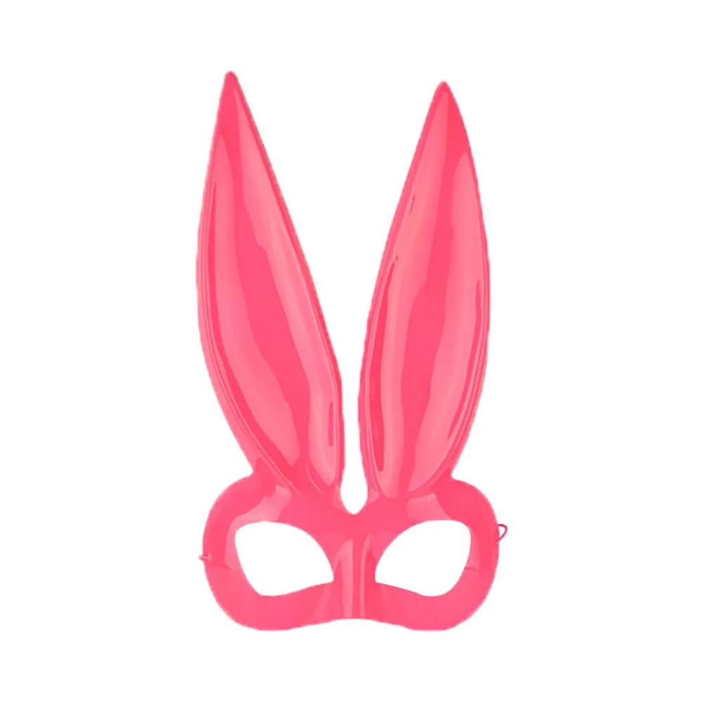 Новая пластиковая маска кролика Женская Маскарадная маска кролика для дня рождения Пасхи Хеллоуина Ева костюм аксессуары голова Маска H05