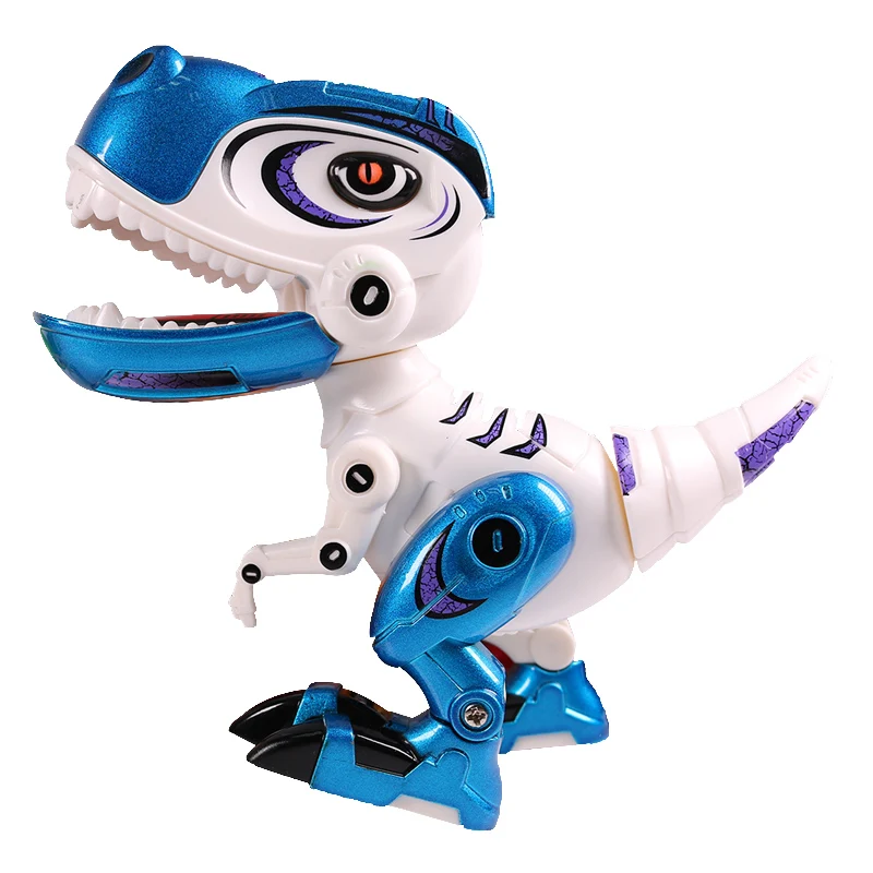 Metal Dinosaur Action Toy Figures Alloy Body Dinosaur Model Tyrannosaurus Toys with Sound&Light Early Education For Children Kid 8