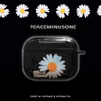 

INS Peaceminusone x Fragment Daisy bluetooth headset Silicone case for airpods 1 2 Wireless charging cover for apple airpods pro
