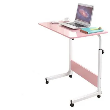 

80x40cm Height-Adjustable Laptop desk lap desk Movable Notebook desks study desk with wheels