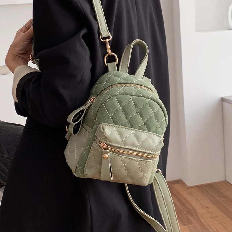 

Women Backpack New Designer Fashion Mini Soft Touch Multi-Function Small Backpack Female Ladies Shoulder Bag Girl Purse