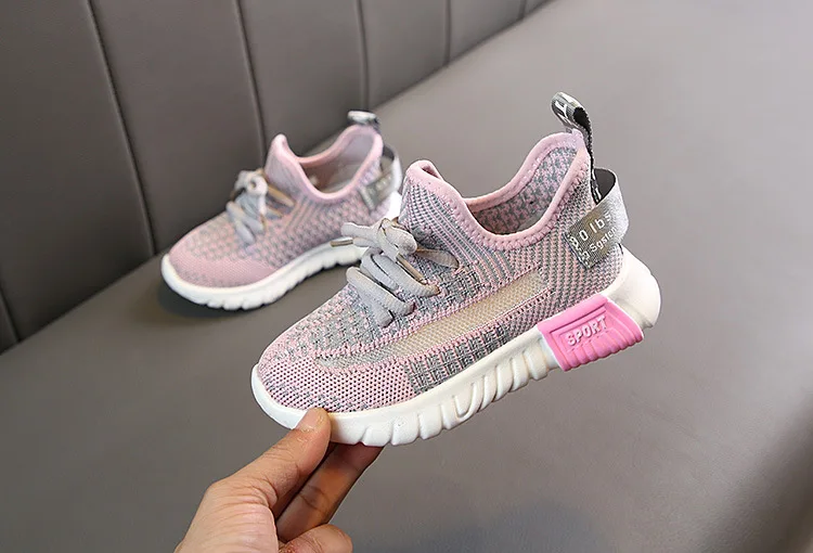 Children's sports running shoes boys girls Sneakers spring autumn mesh breathable wear shoes student casual single shoes