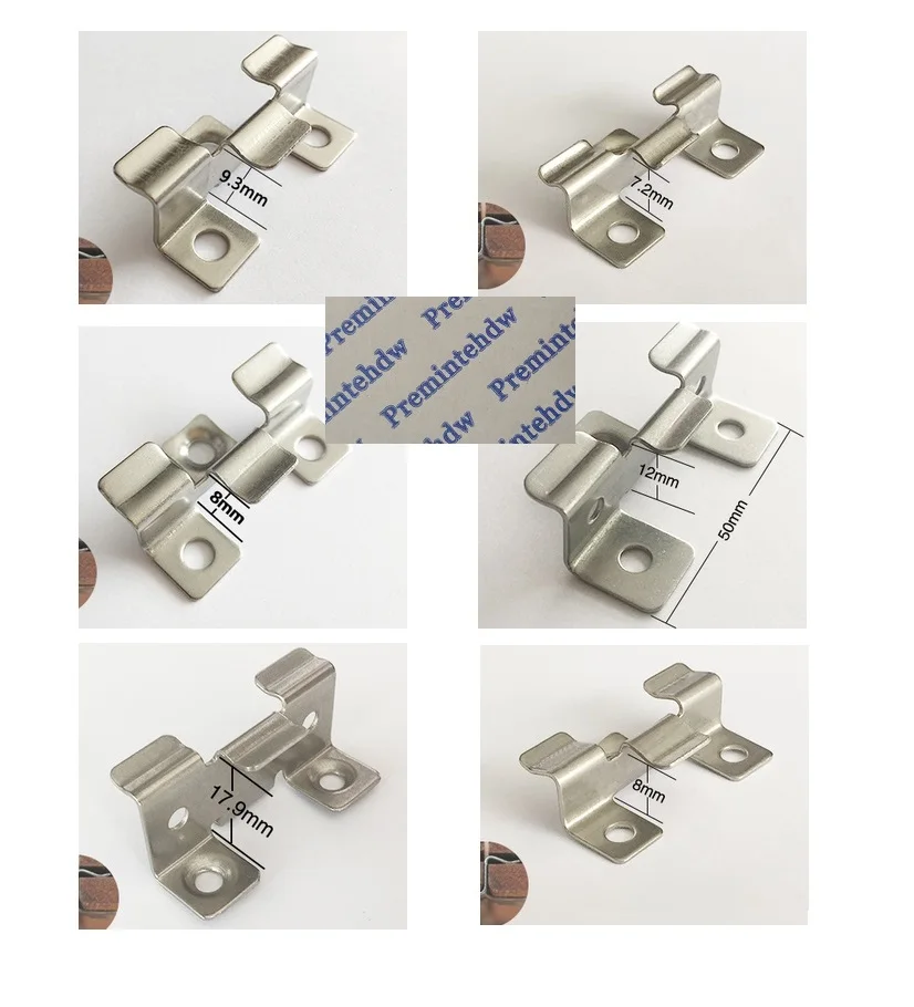 

100Pcs/Lot 304 Stainless Steel Invisible Hidden WPC Outdoor Deck Flooring Clip Bracket Fastner Hardware Accessories Fixture