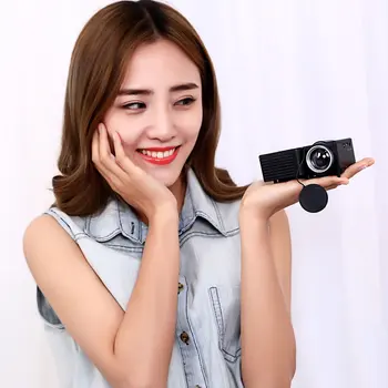 

Hot UC28B+ Home Projector Mini Miniature Portable 1080P HD Projection Mini LED Projector For Home Theater Entertainment