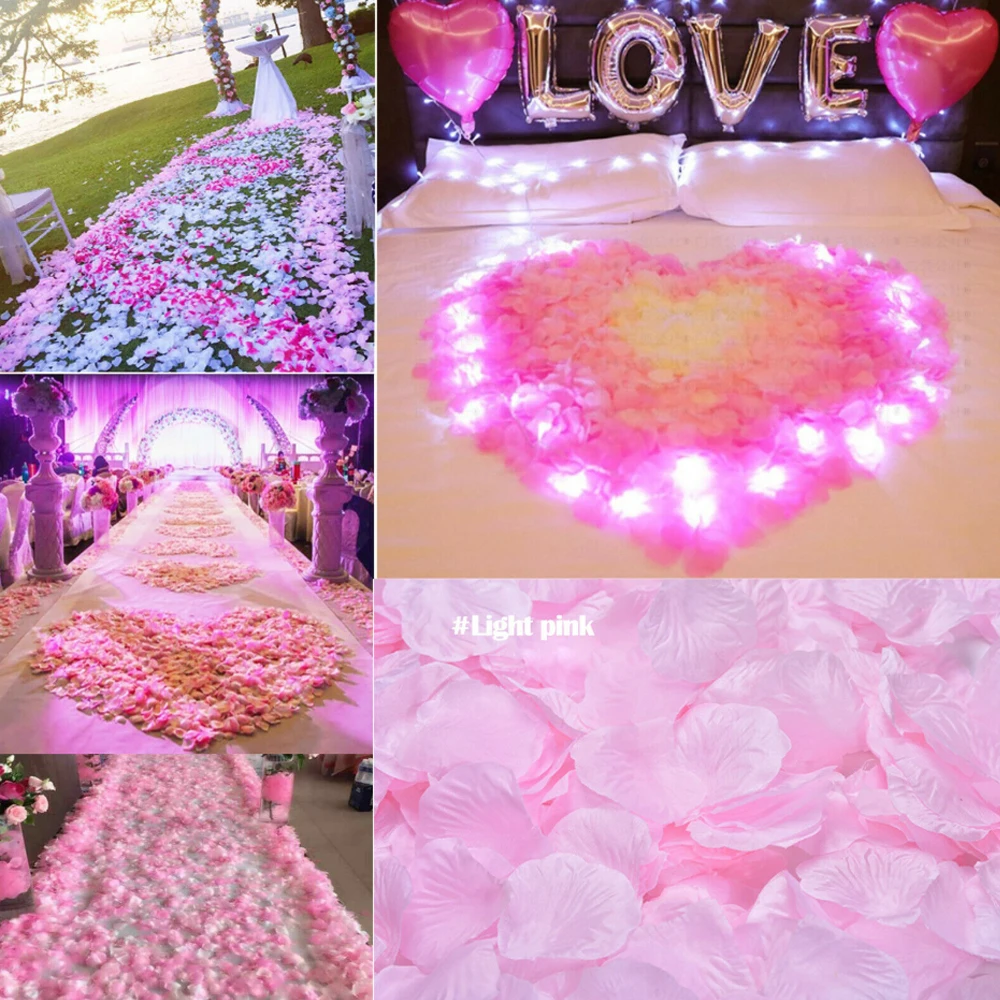 Faroot Новое поступление 300 шт различных цветов шелковые лепестки роз украшения для свадебной вечеринки