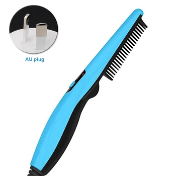 

Men Button Switch Practical Curly Easy Apply Styling Comb Bear Multifunctional Hair Safe Straightening Roller Durable Electric