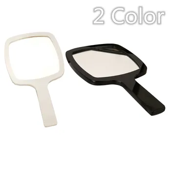 

2 Colors Handheld Mirror All-round Makeup Mirror Cosmetic Hand Held Mirror Magnifying Mirror for Ladies Makeup Tools