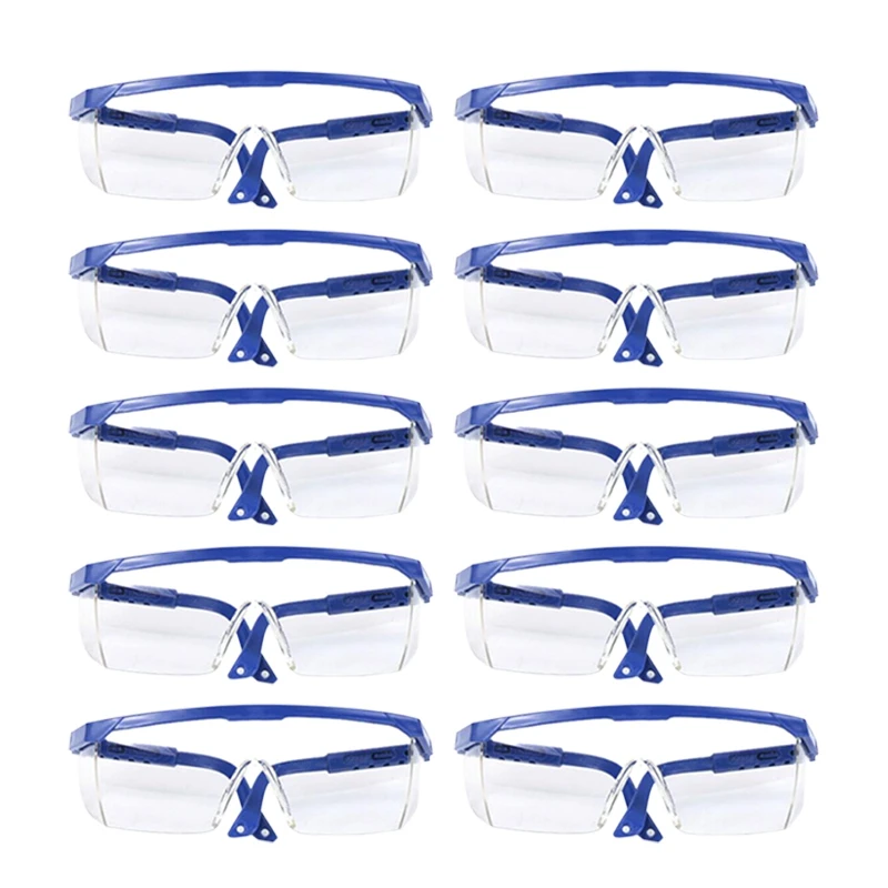 

10Pcs Dustproof Resistant Transparent Glasses Safety Goggles for Eyes Protection Working Eyewear Windproof Moto Accessories