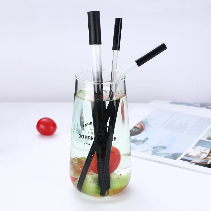 

1PC Reusable Metal Straw Drinking Straw 304 Stainless Steel Straw Pearl Milkshake Fat Bubble Tea Straws Party 215*12mm