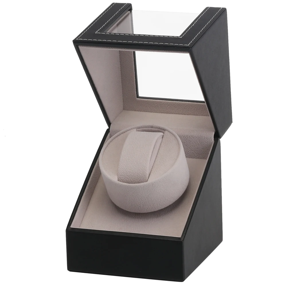 

Automatic Mechanical Rotation Transparent Cover Collection Watch Winder US Plug Display Box Jewelry Motor Shaker Luxury Holder
