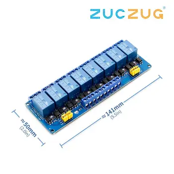 

8 Channel relay Bring Both Light Coupling Isolation Modular Support High Low Level Trigger 3v5v12v24v Module Best Sellers