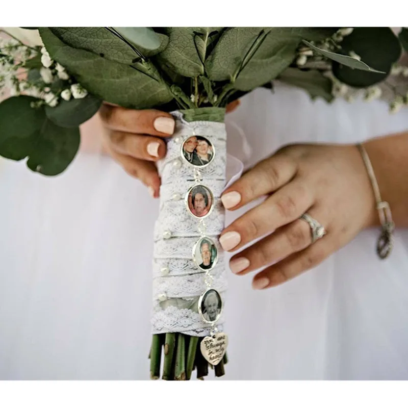 Wedding Bouquet Photo Memory Charm - Wedding Bouquet Charm