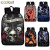 Rock Guitar rose Backpack For Teenage Boys Girls School Bags Punk Skull Heavy Metal Backpacks Women Men Laptop Backpack Book Bag ► Photo 1/6