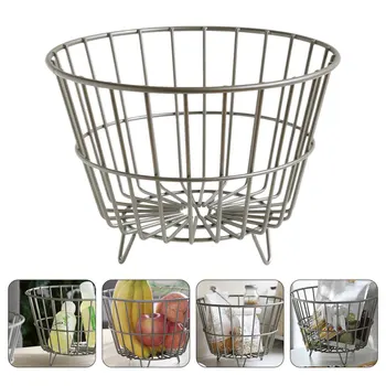

1Pc Iron Kitchen Fruit Basket Decorative Fruit Basket Durable Basket Iron Basket for Home Storage Decor