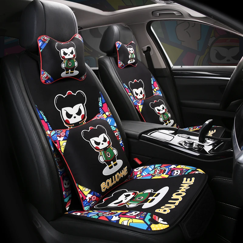  Full Coverage Eco-leather auto seats covers PU Leather Car Seat Covers for vw santana passat cc ter