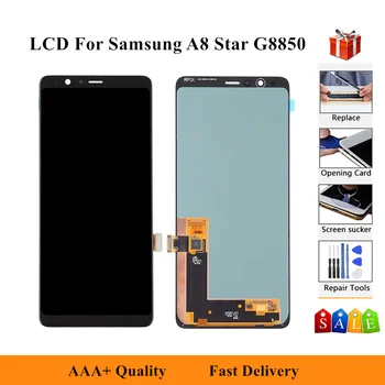 

Original OLED LCD For Samsung Galaxy A8 Star LCD For SAMSUNG G8850 LCD Display LCD Screen Touch Digitizer Assembly