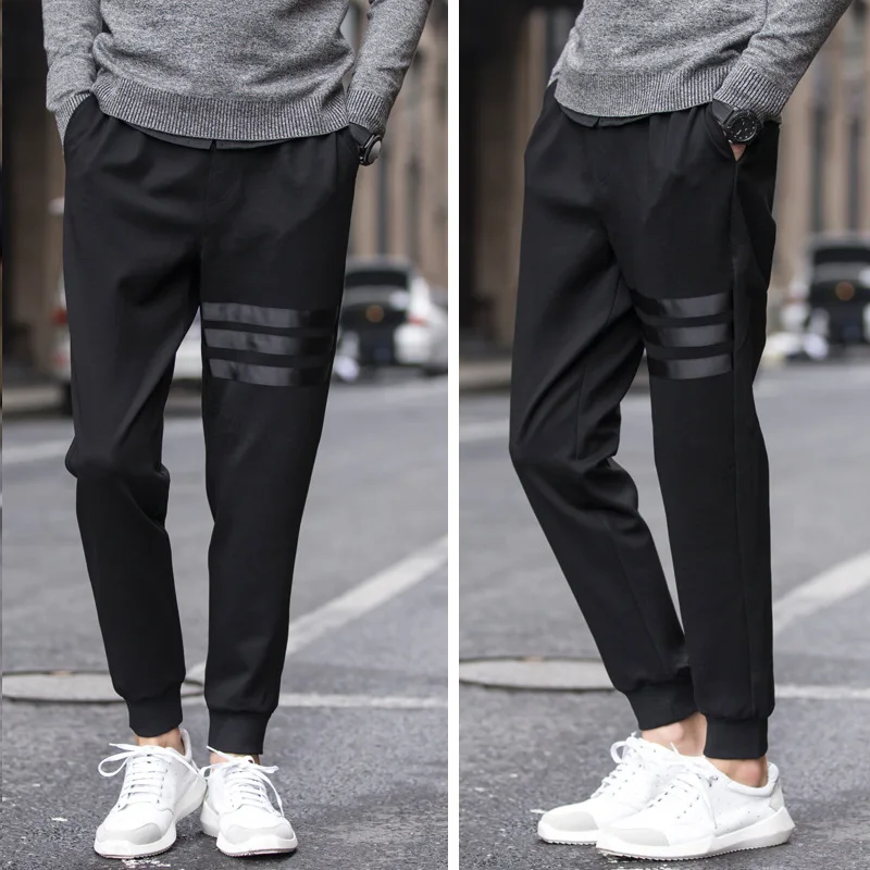 

Large Size Men Harem Pants Ankle Banded Pants Casual Sports Sweatpants Closing Skinny Pants Loose-Fit Long Pants 2019 Autumn