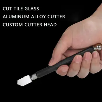 

New Metal Handle Straight Head Oil Cutter Glass Cutter Glass Cutting Straight O7O8