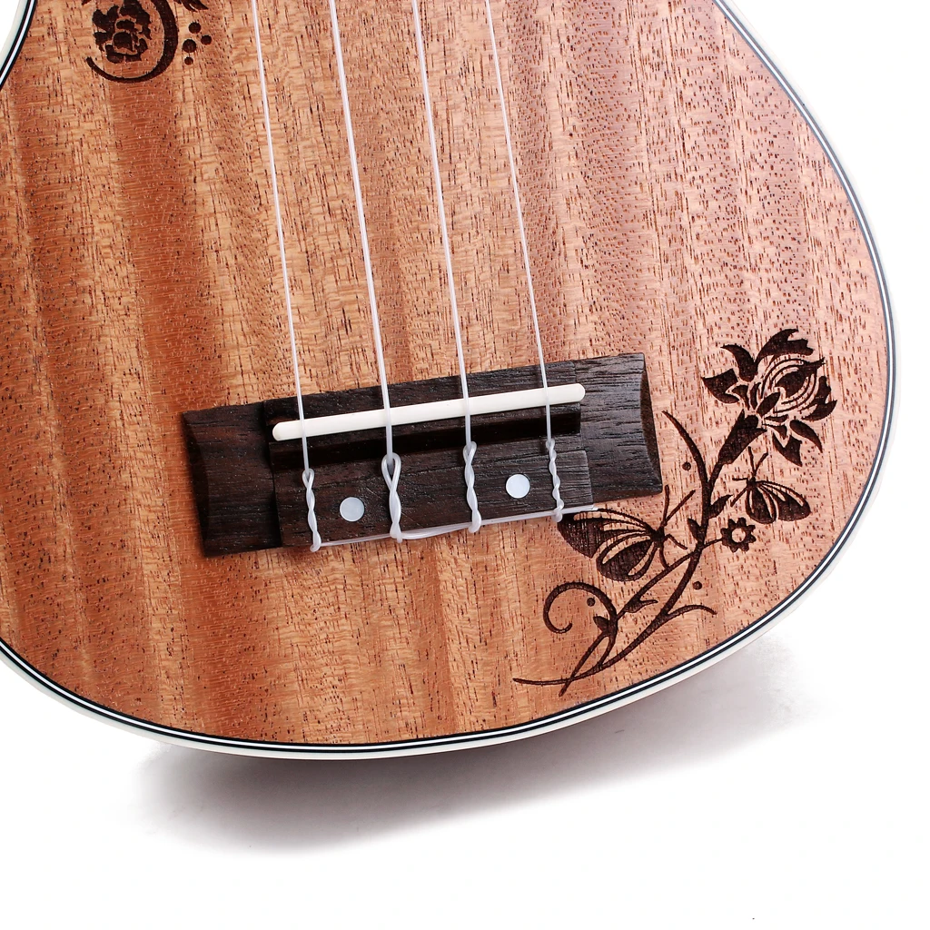 21' красное дерево сопрано укулеле Уке Гавайская гитара с Gig Bag