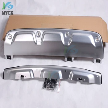

Car-covers Aluminum Alloy Front+Rear Bumper Skid Protector Guard Plate For Honda CRV CR-V 2012- 2014 Car styling